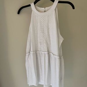 White Women’s Cotton Tank Top - Size M